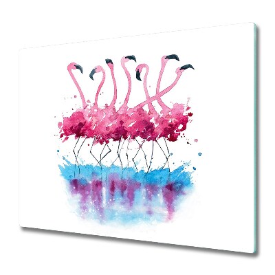 Glasskärbräda Flamingos