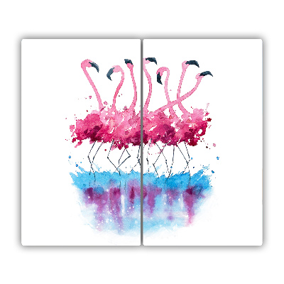 Glasskärbräda Flamingos