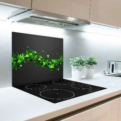 Skärbräda i glas Geometrisk våg