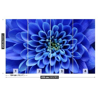 Fototapet Blå blomma