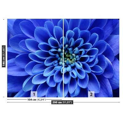 Fototapet Blå blomma