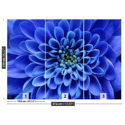 Fototapet Blå blomma