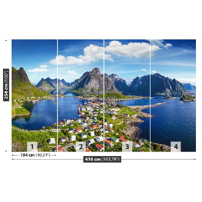 Fototapet Lofoten norge