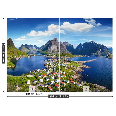 Fototapet Lofoten norge