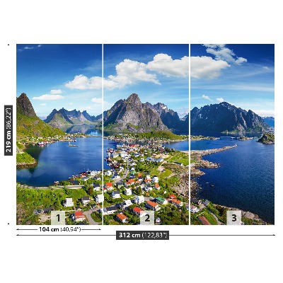 Fototapet Lofoten norge