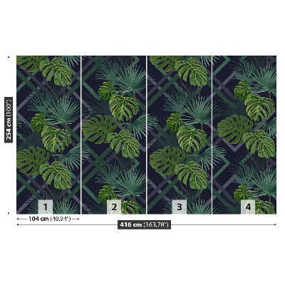 Fototapet Monstera lämnar