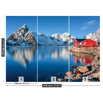 Fototapet Lofoten Norge