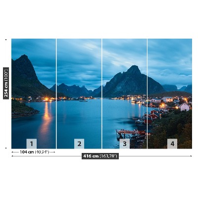 Fototapet Lofoten öarna