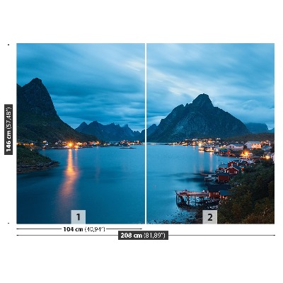 Fototapet Lofoten öarna