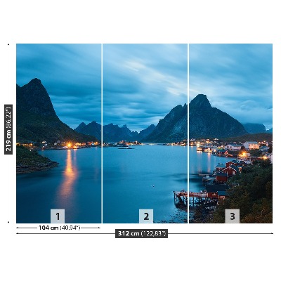 Fototapet Lofoten öarna