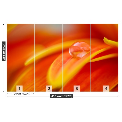 Fototapet En droppe vatten