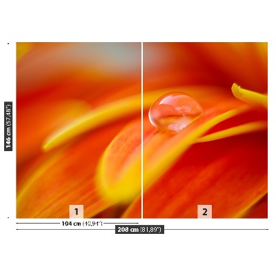 Fototapet En droppe vatten