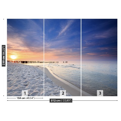 Fototapet Solnedgång