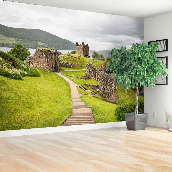 Fototapet Loch Ness slott