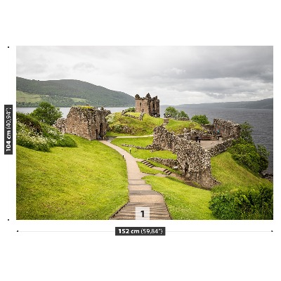 Fototapet Loch Ness slott