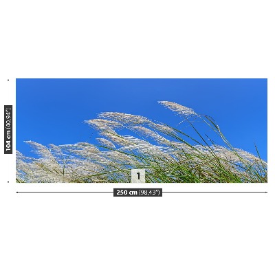 Fototapet Blått gräs