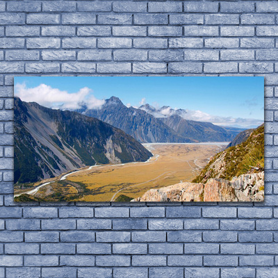 Akrylglas bild Mountains Valley landskap