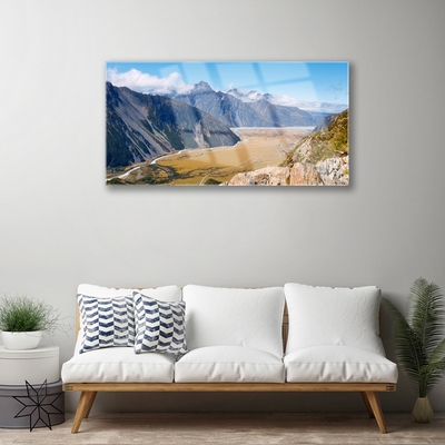 Akrylglas bild Mountains Valley landskap