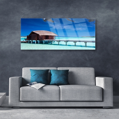 Bild på akrylglas Sea Beach House arkitektur