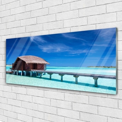 Bild på akrylglas Sea Beach House arkitektur