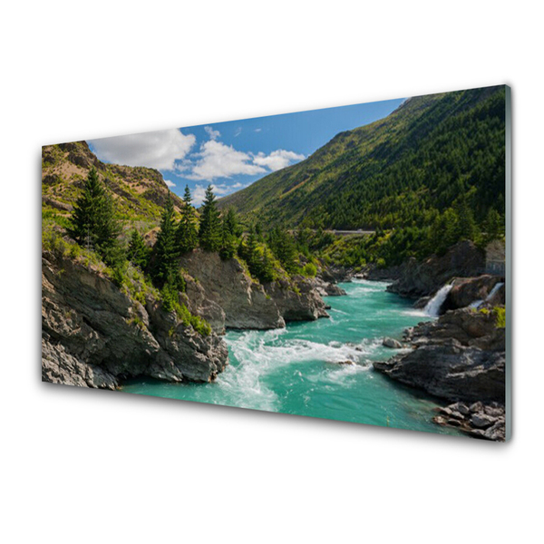 Akrylglas bild Bergflodlandskap
