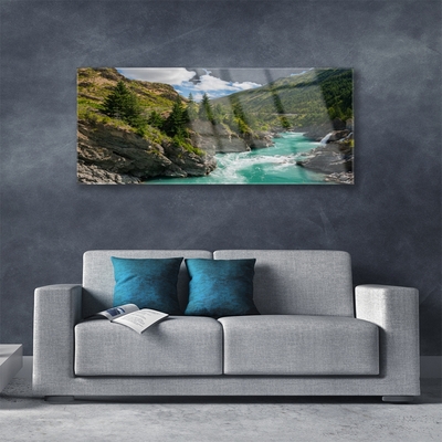 Akrylglas bild Bergflodlandskap