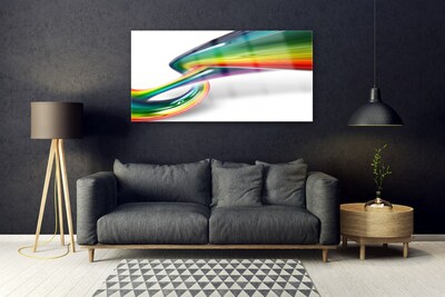 Akrylglastavla Abstrakt regnbågekonst