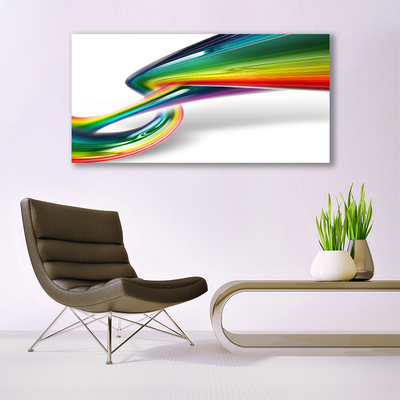 Akrylglastavla Abstrakt regnbågekonst