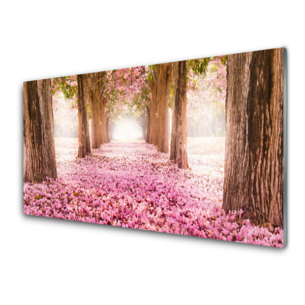 Akrylglas bild Träd Rosor Blommor Natur