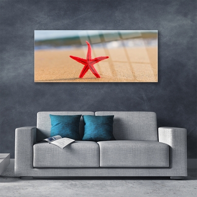 Plexiglas tavla Beach Starfish Art
