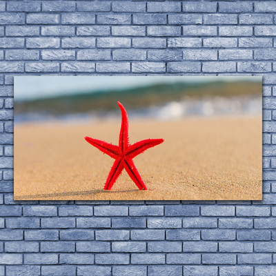 Plexiglas tavla Beach Starfish Art