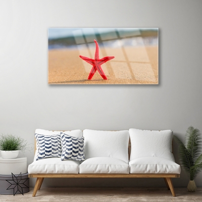 Plexiglas tavla Beach Starfish Art