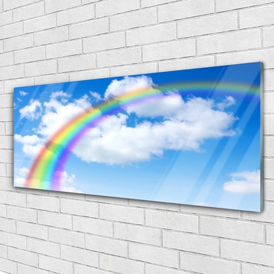 Plexiglas tavla Rainbow Sky Moln Natur