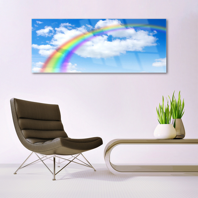 Plexiglas tavla Rainbow Sky Moln Natur