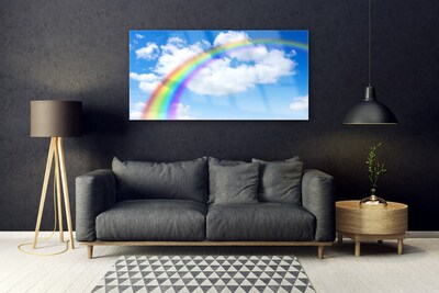 Plexiglas tavla Rainbow Sky Moln Natur