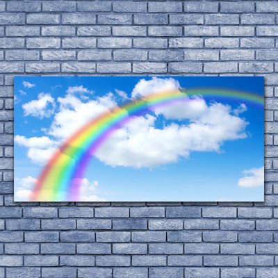 Plexiglas tavla Rainbow Sky Moln Natur