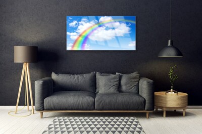 Plexiglas tavla Rainbow Sky Moln Natur