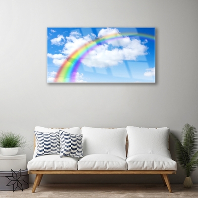 Plexiglas tavla Rainbow Sky Moln Natur