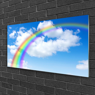 Plexiglas tavla Rainbow Sky Moln Natur
