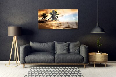 Bild på akrylglas Palmträd Beach Landskap