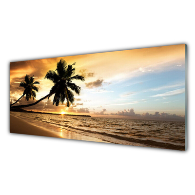 Bild på akrylglas Palmträd Beach Landskap