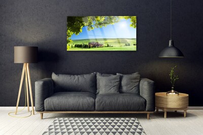 Plexiglas tavla Fältblad Landskap