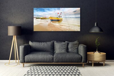 Bild på akrylglas Båtar Strand Havslandskap