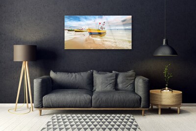Bild på akrylglas Båtar Strand Havslandskap