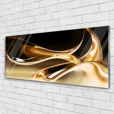 Plexiglas tavla Guld abstrakt konstkonst