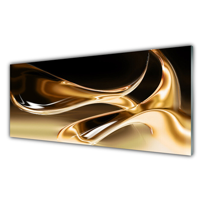 Plexiglas tavla Guld abstrakt konstkonst