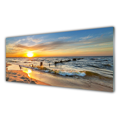 Akrylglastavla Sea Sunset Beach