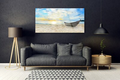 Akryltavla Båt Beach Sea