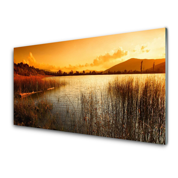 Plexiglas tavla Lake landskap solnedgång