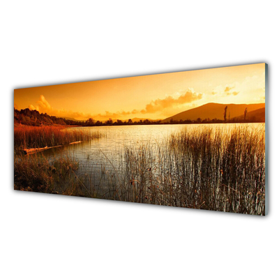 Plexiglas tavla Lake landskap solnedgång